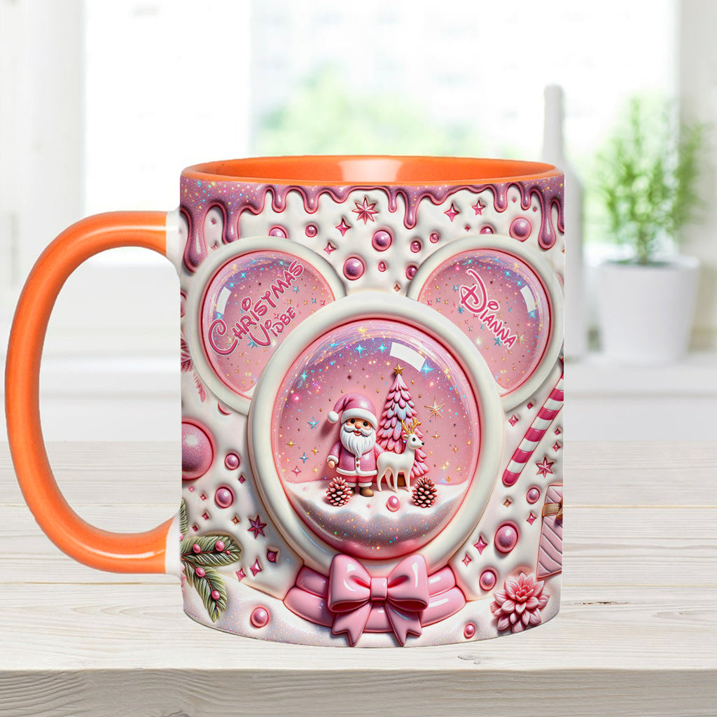 Merry Christmas - Personalized Mouse Accent Mug