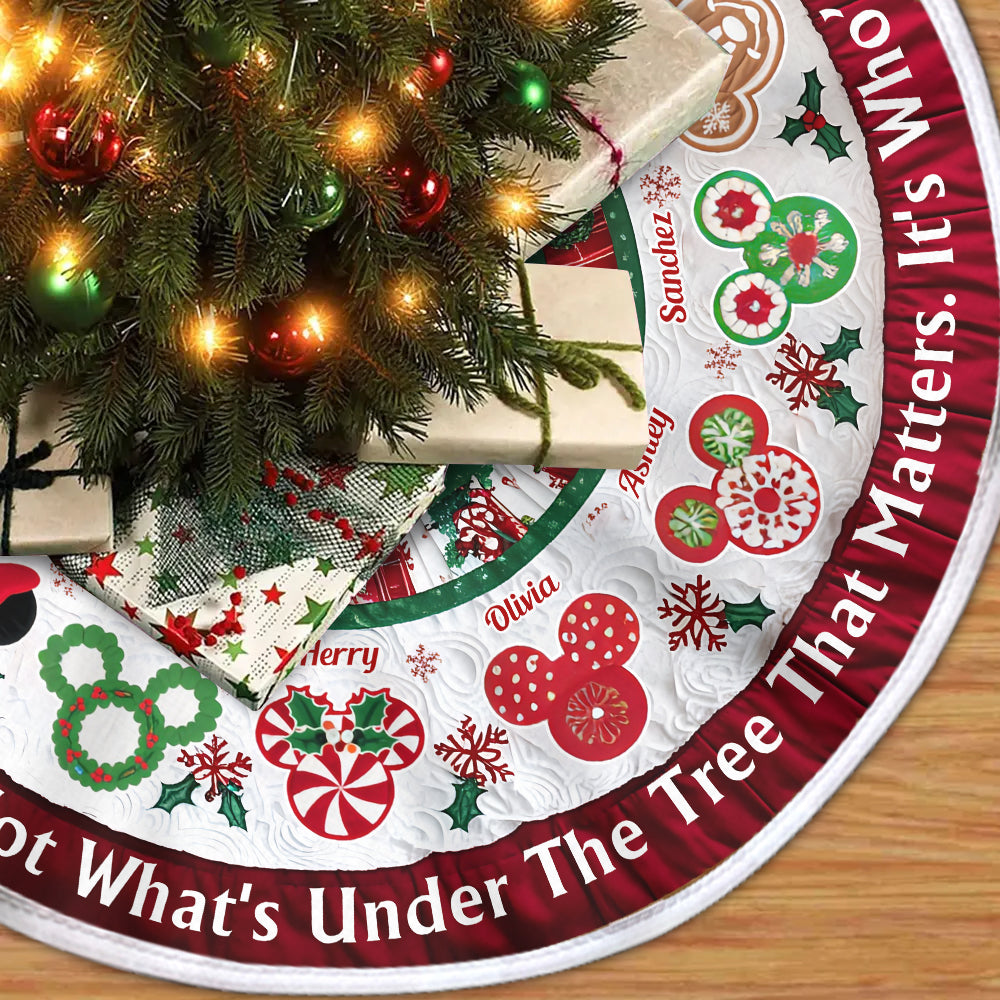 Merry Christmas - Personalized Mouse Tree Skirt