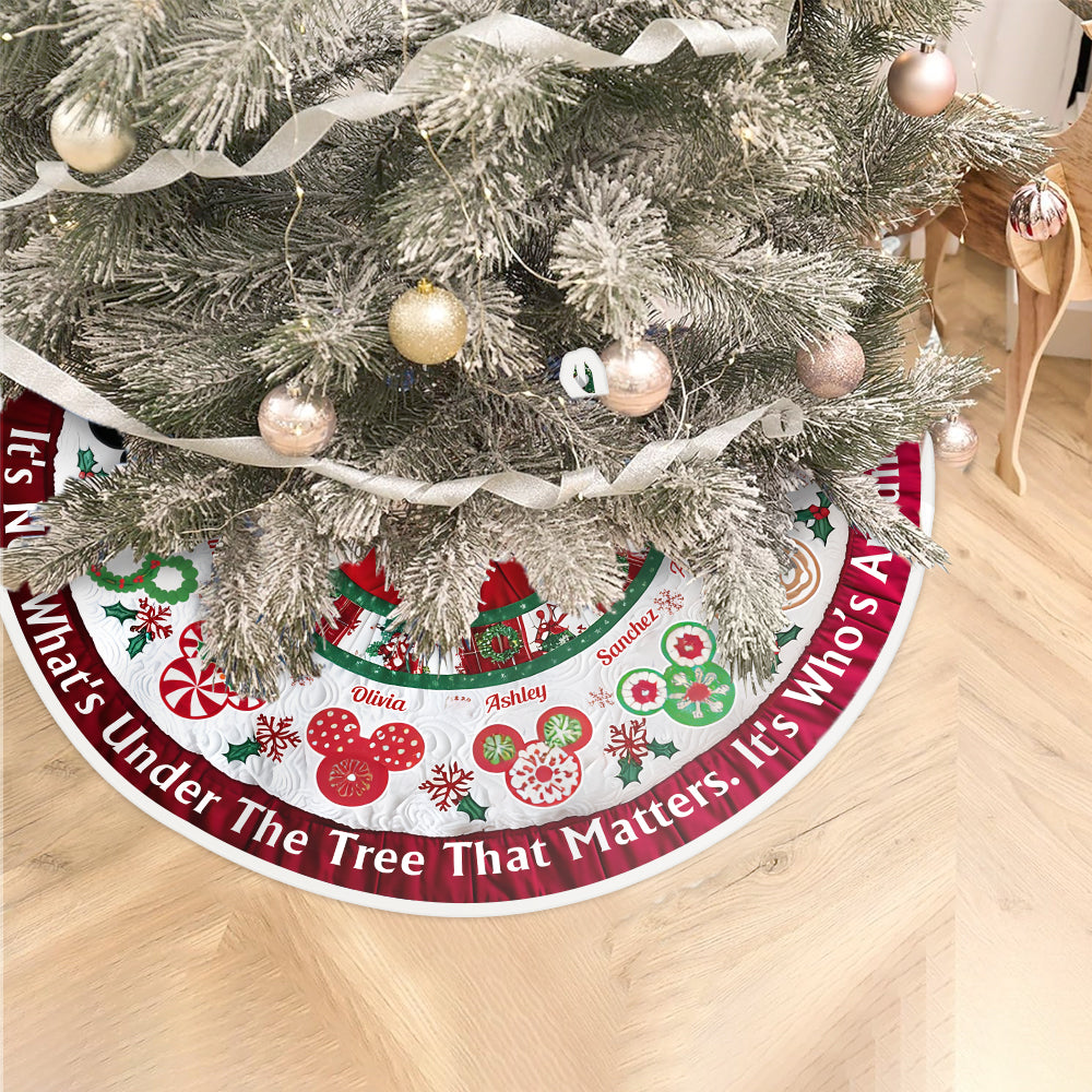 Merry Christmas - Personalized Mouse Tree Skirt