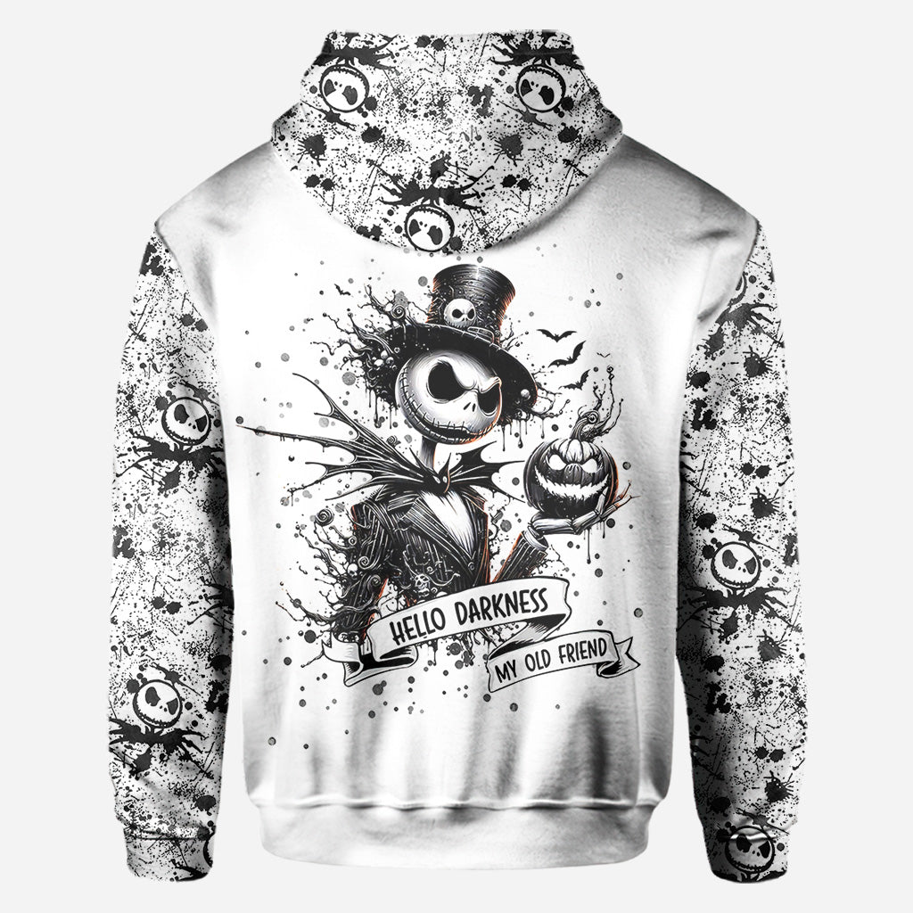 Hello Darkness - Personalized Nightmare All Over Shirt