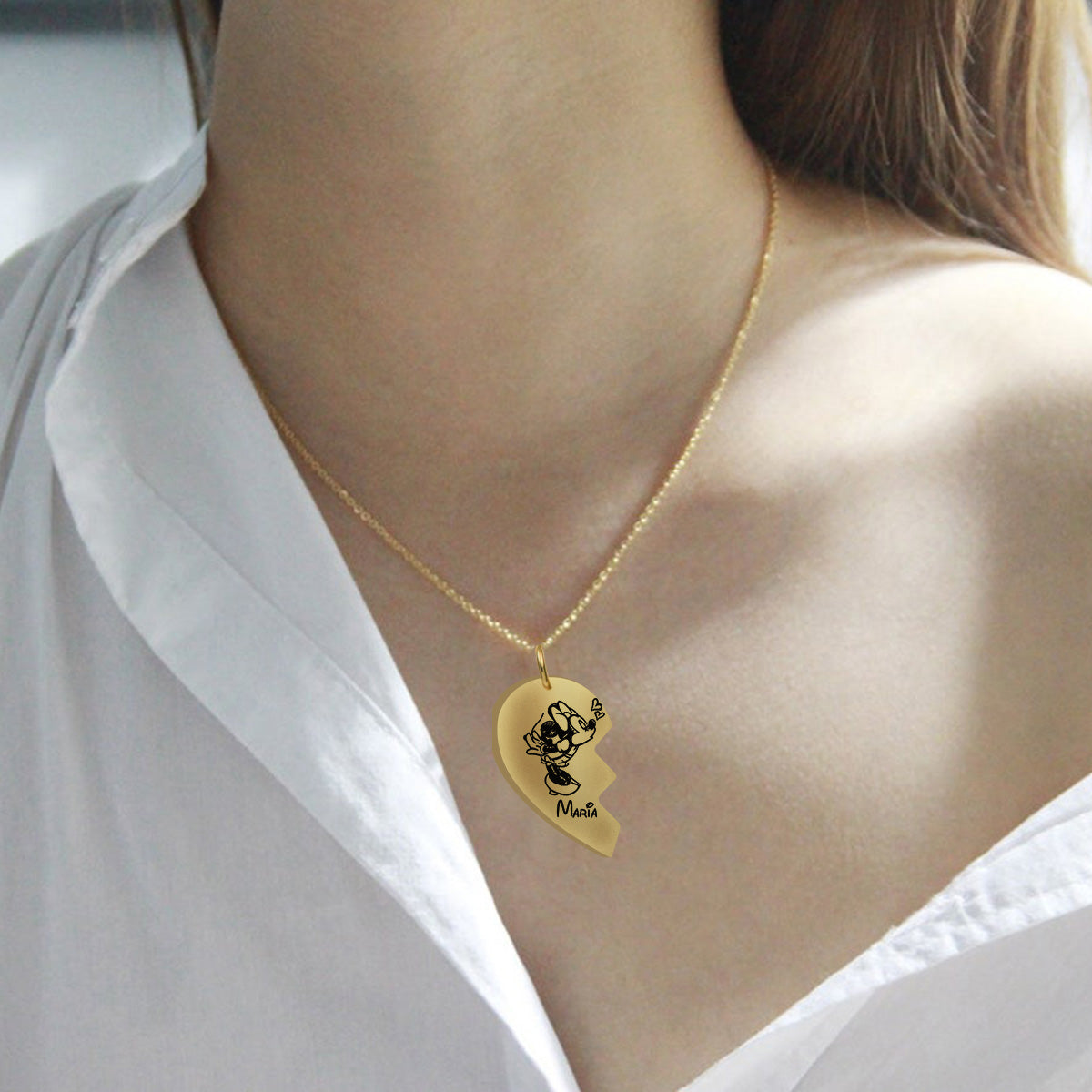 Magical Love - Personalized Mouse Matching Pendant Necklace