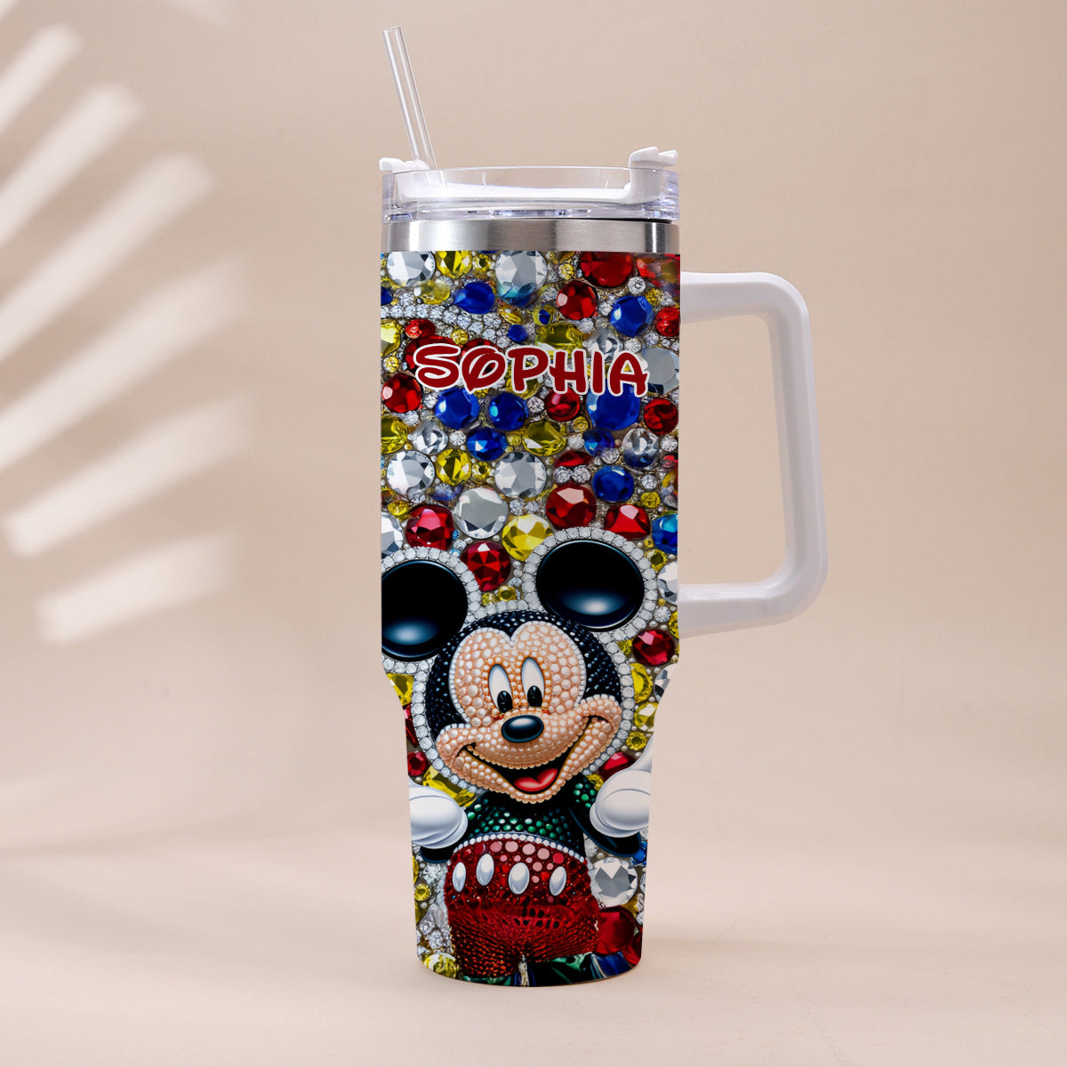 Magic World - Personalized Mouse Tumbler With Handle