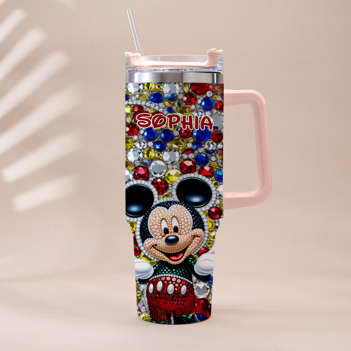 Magic World - Personalized Mouse Tumbler With Handle