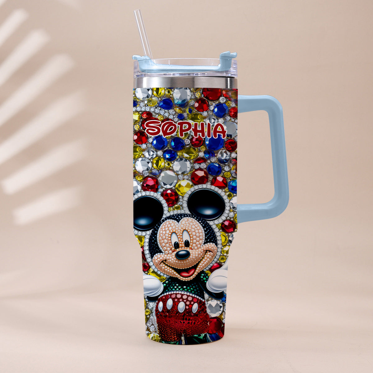 Magic World - Personalized Mouse Tumbler With Handle