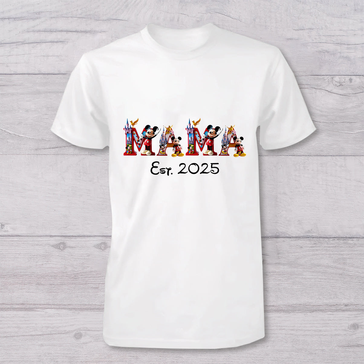 First Mother's Day Together - Personalized Mouse T-shirt And Baby Onesie