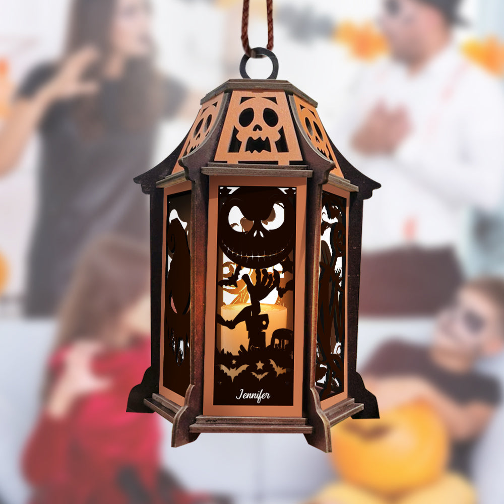 Nightmare Before Christmas - Personalized Nightmare Laser Cut Lantern