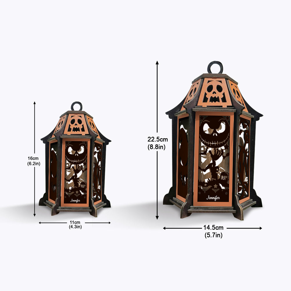 Nightmare Before Christmas - Personalized Nightmare Laser Cut Lantern