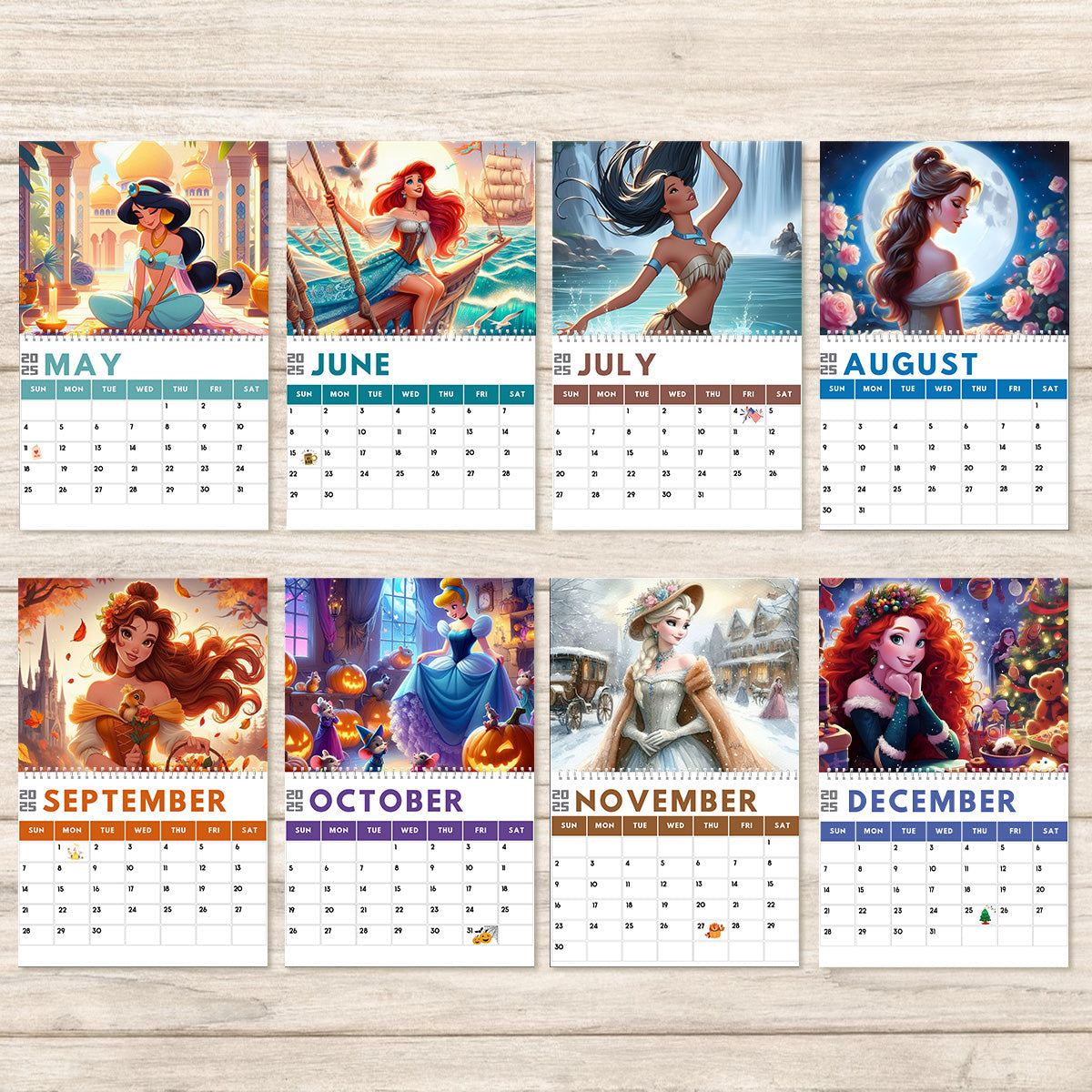 Beautiful Everyday Calendar - Personalized Mouse Wall Calendar & Desk Calendar