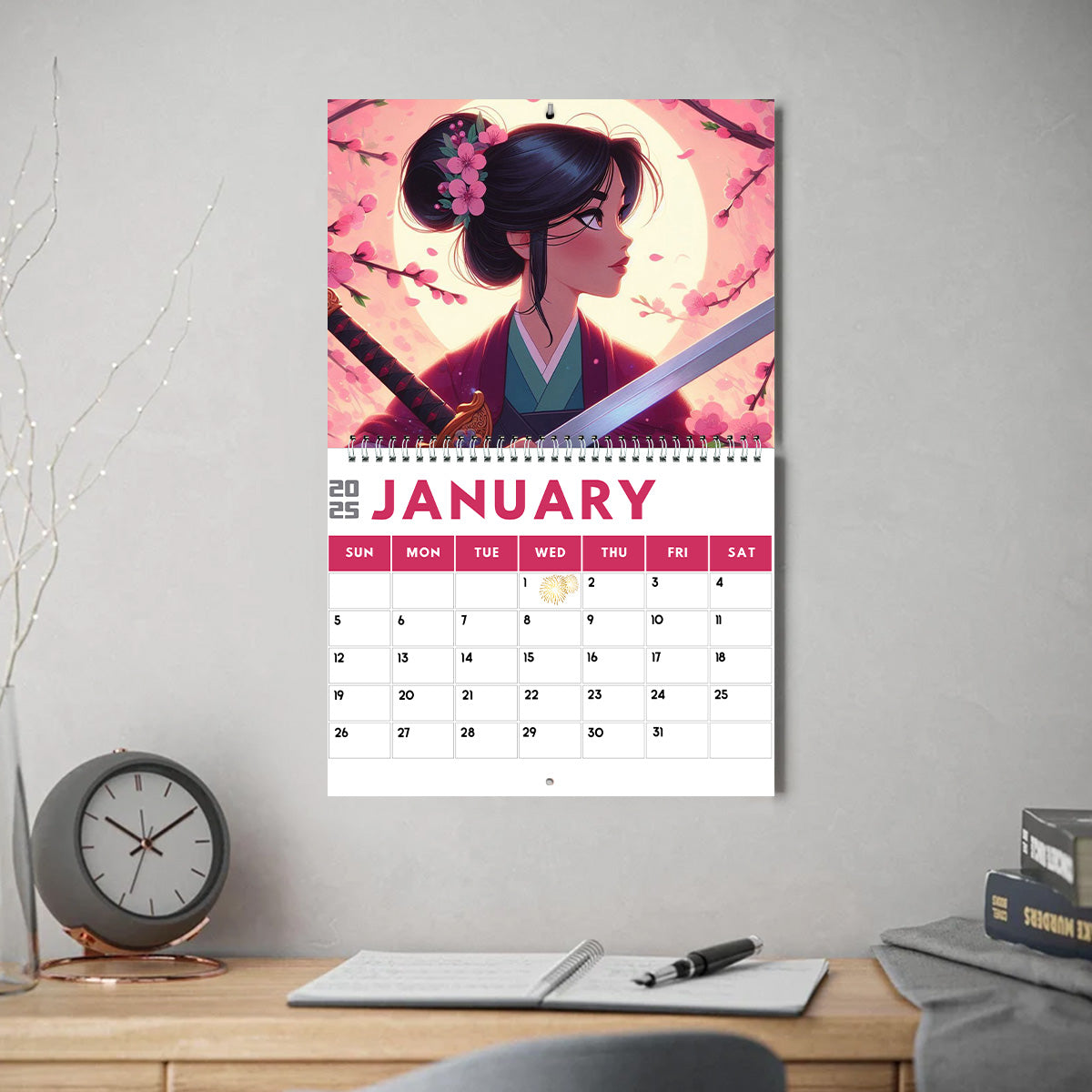 Beautiful Everyday Calendar - Personalized Mouse Wall Calendar & Desk Calendar