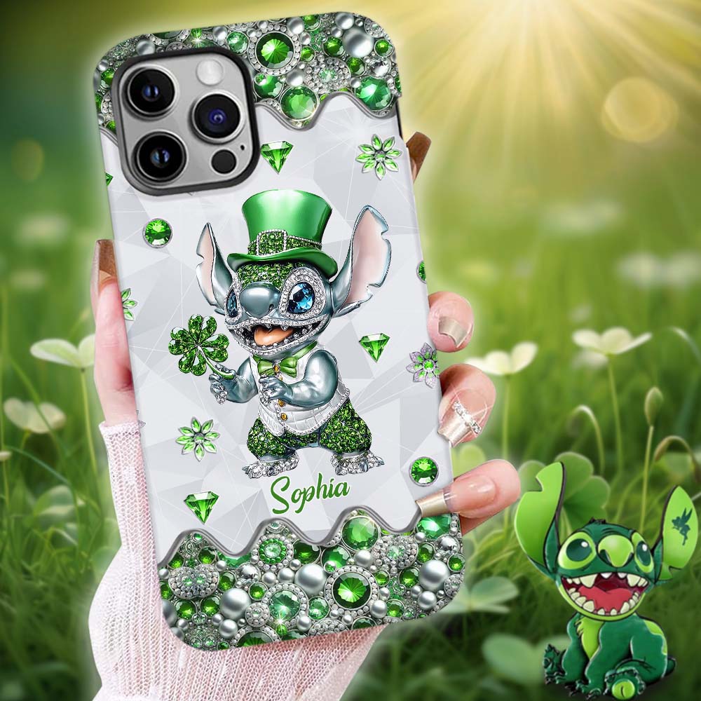 Lucky Shamrock - Personalized Ohana Full Print Phone Case