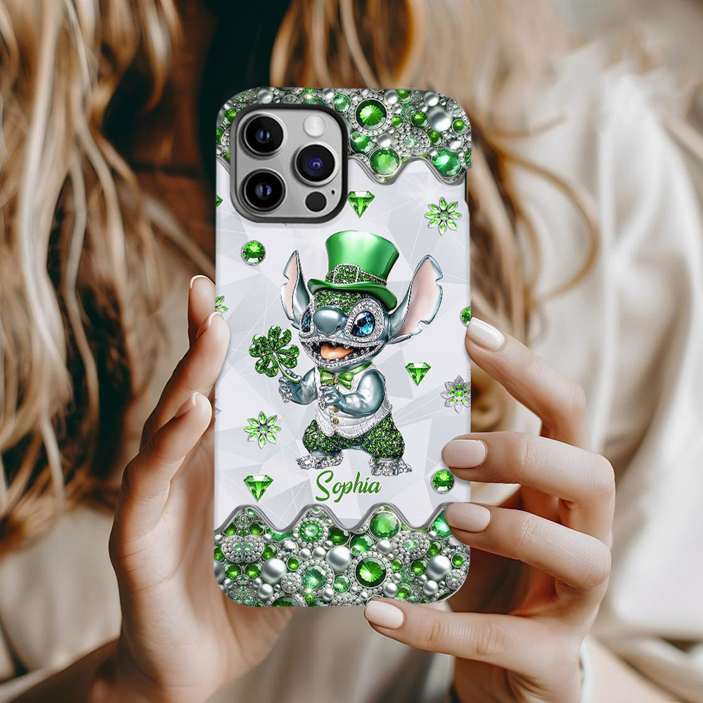 Lucky Shamrock - Personalized Ohana Full Print Phone Case