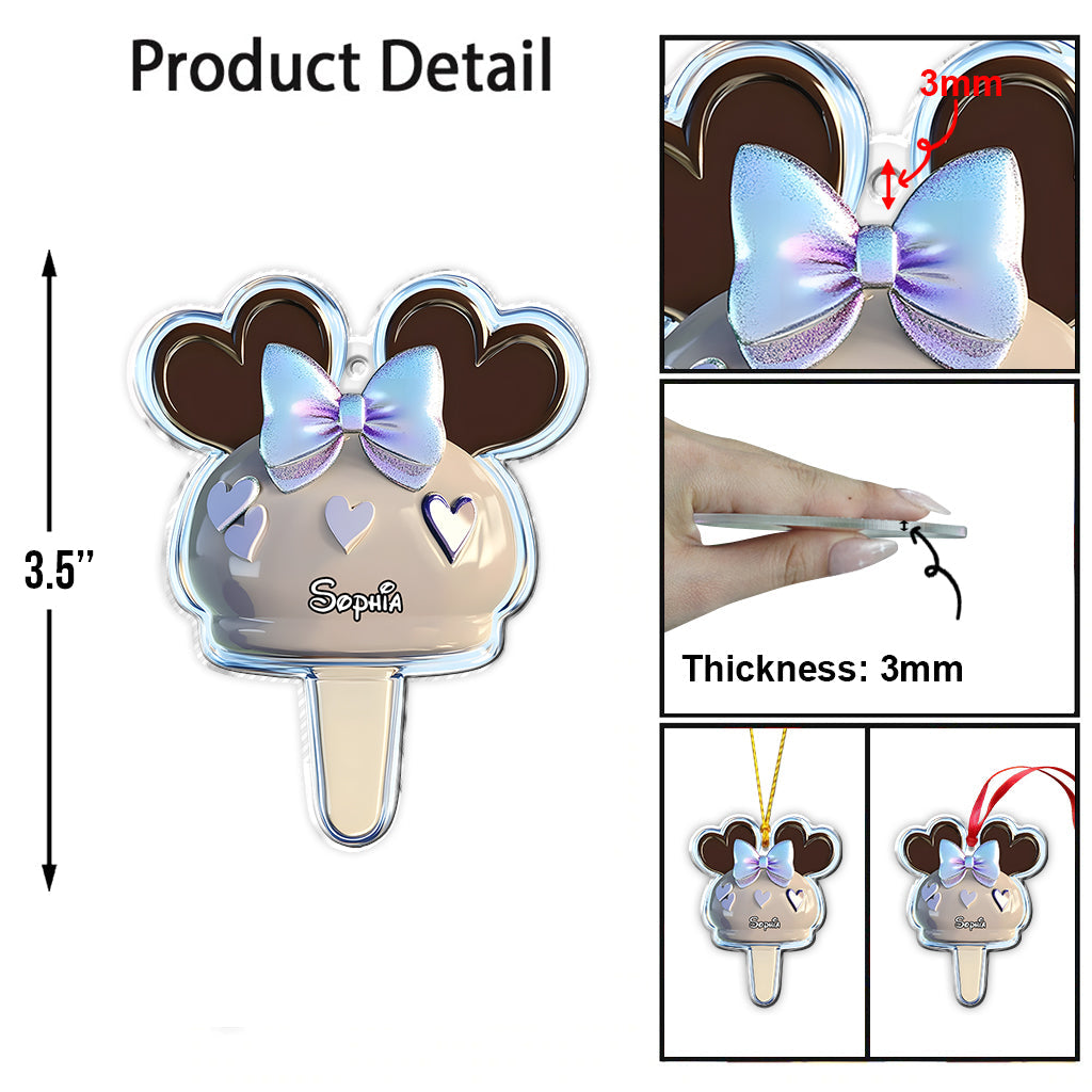 Cute Mouse Ears - Personalized Mouse Ornament