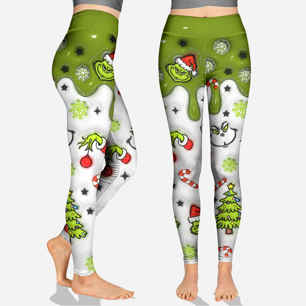 Mama Grinch - Personalized Mother Hoodie and Leggings