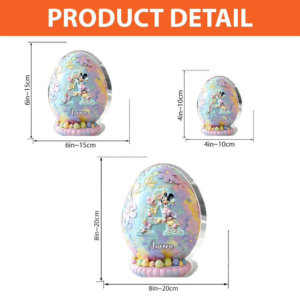 Magical Easter Egg - Personalized Mouse Custom Shaped Acrylic Plaque