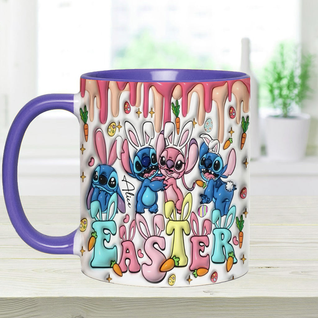Springtime Hopper - Personalized Ohana Accent Mug