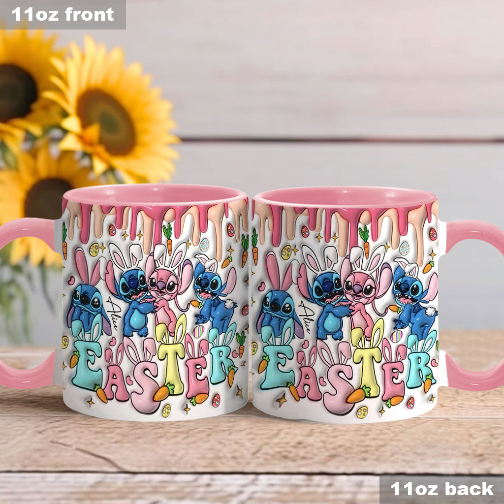 Springtime Hopper - Personalized Ohana Accent Mug