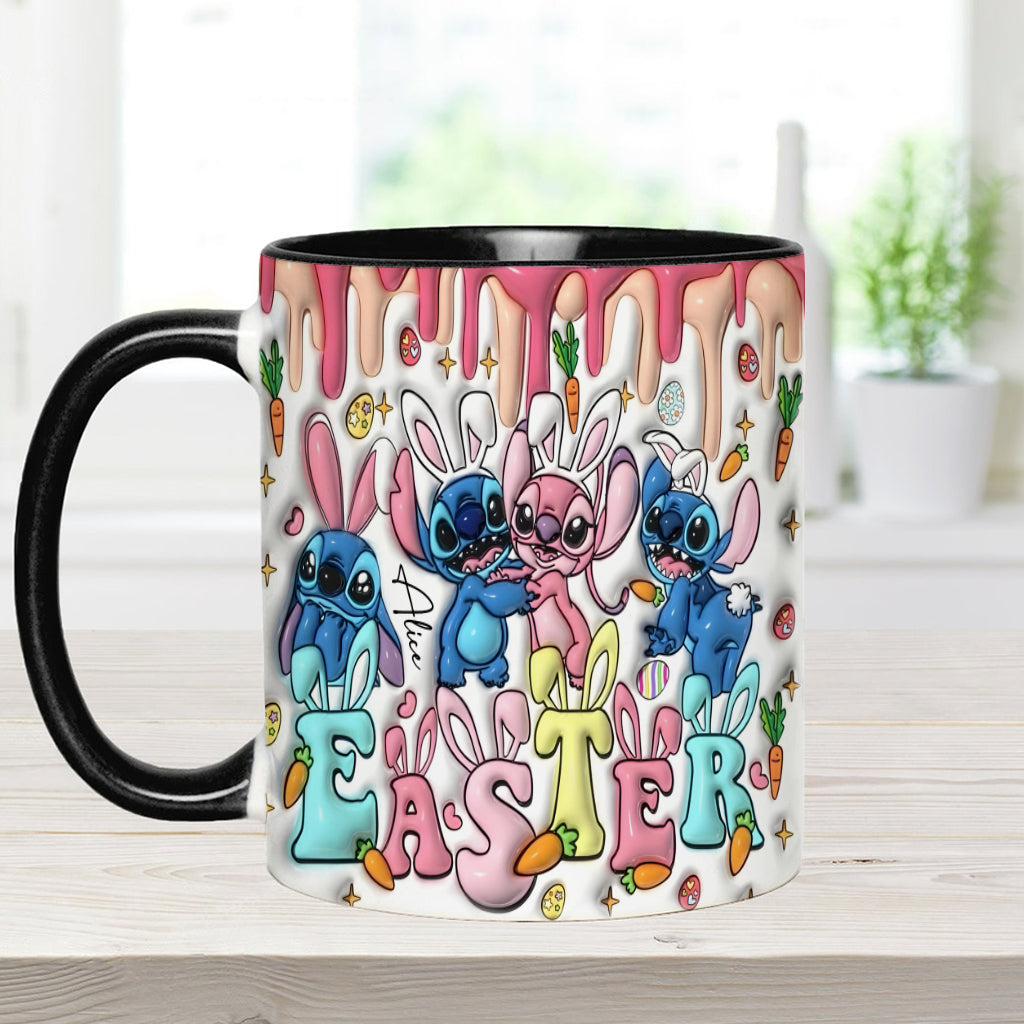 Springtime Hopper - Personalized Ohana Accent Mug