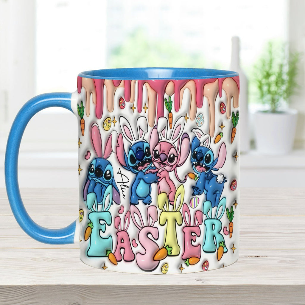 Springtime Hopper - Personalized Ohana Accent Mug