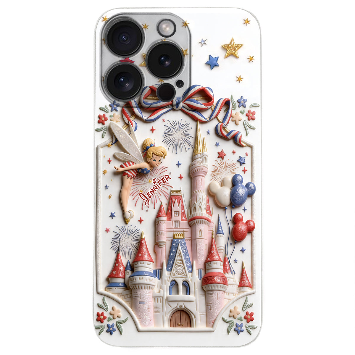 USA 250th Anniversary - Personalized Dream Trip 3D Embossed Leather Phone Case