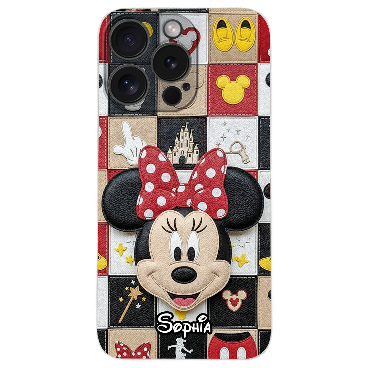 Magical Friends - Personalized Mouse Leather Phone Case