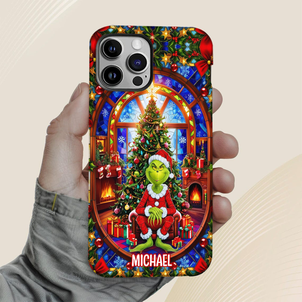 Green Christmas - Personalized Stole Christmas Full Print Phone Case