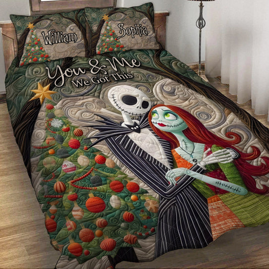 Merry Christmas - Personalized Nightmare Quilt Set