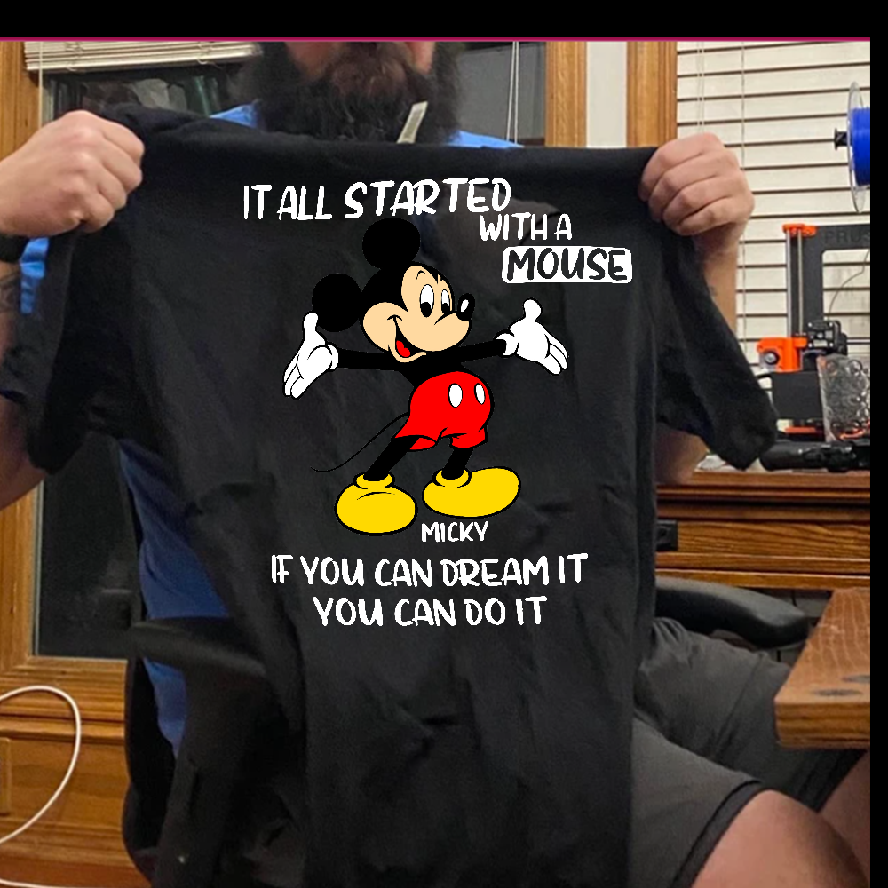 It All Started With A Mouse - Mouse T-shirt and Hoodie 0523