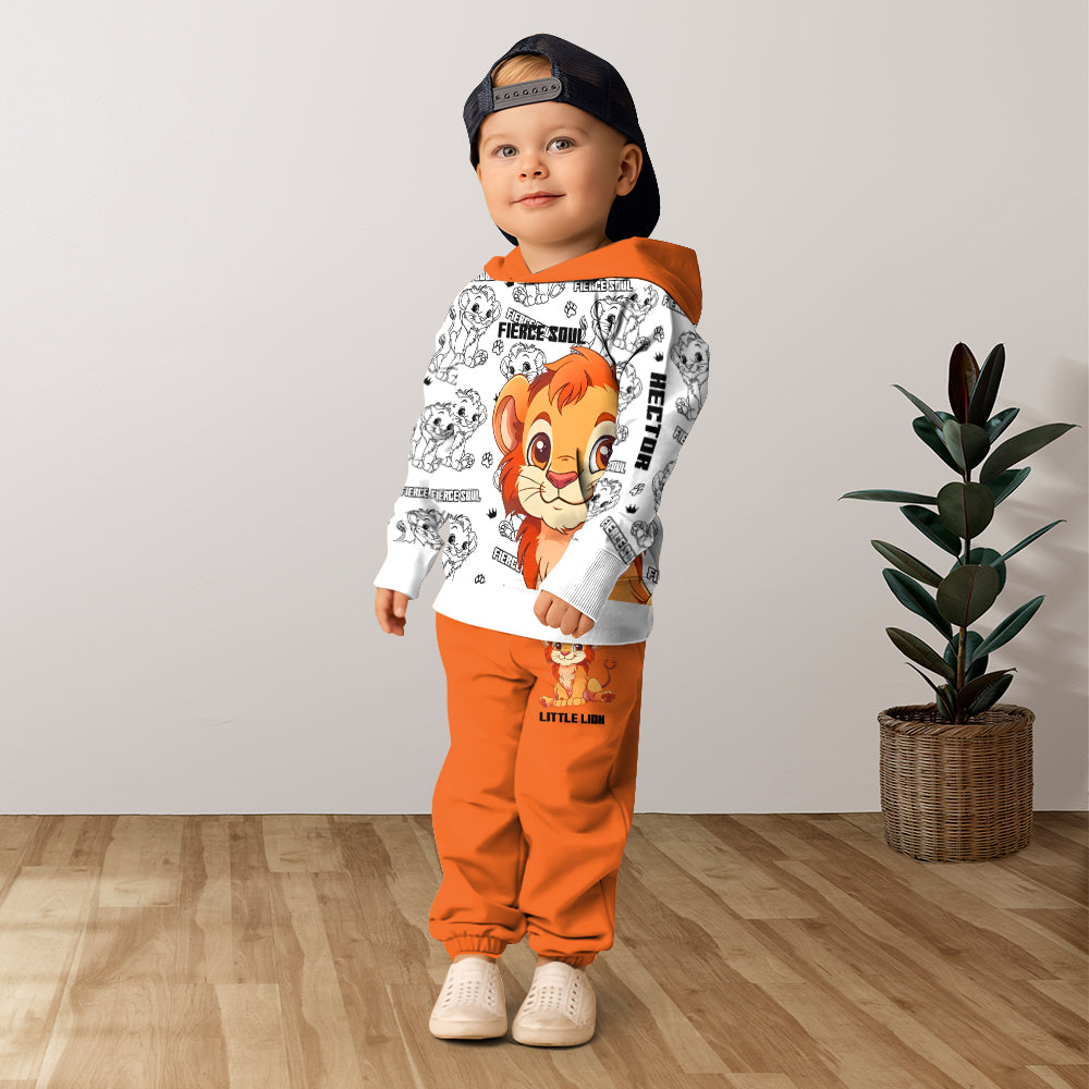 Little Lion - Personalized Mouse Kid Hoodie & Kid Jogger Sweatpants