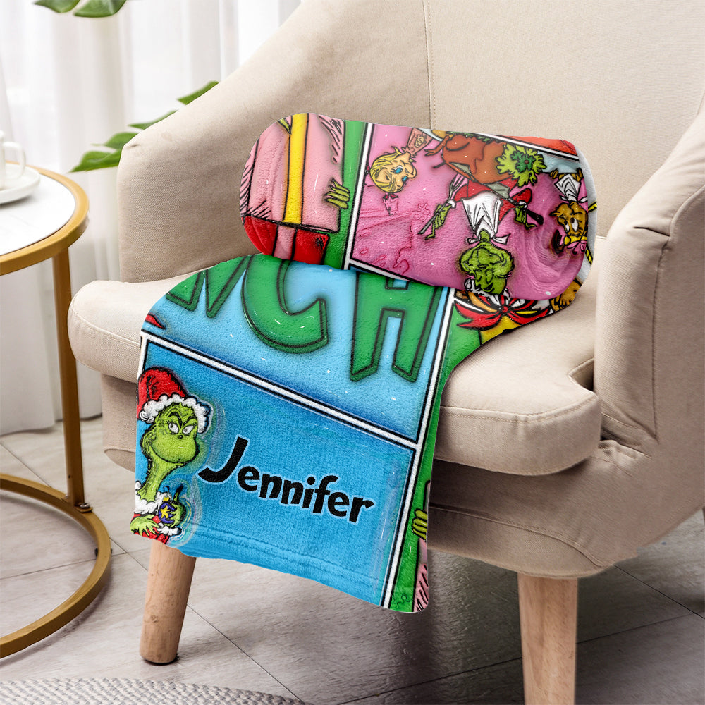 Merry Christmas - Personalized Stole Christmas Blanket