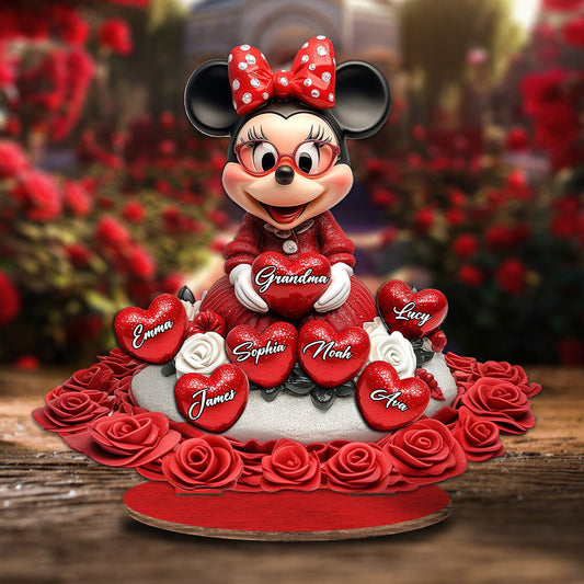 Grandma's Sweethearts - Personalized Mouse Freestanding Wood Plaque
