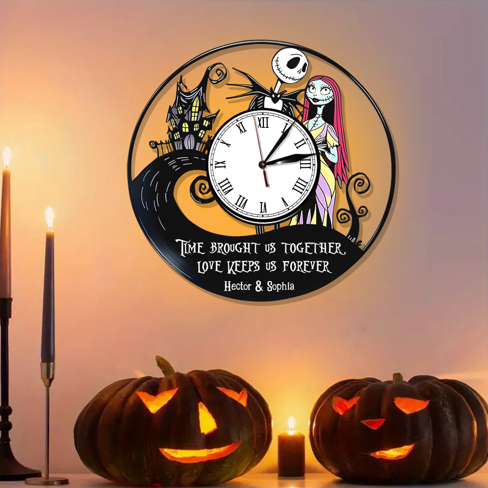 Time Flies - Personalized Nightmare LED Light Wall Clock