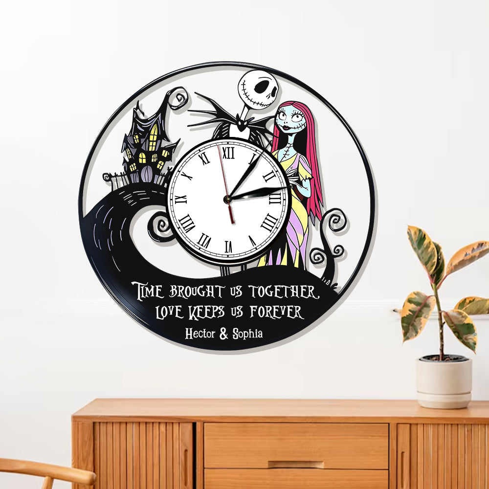 Time Flies - Personalized Nightmare LED Light Wall Clock