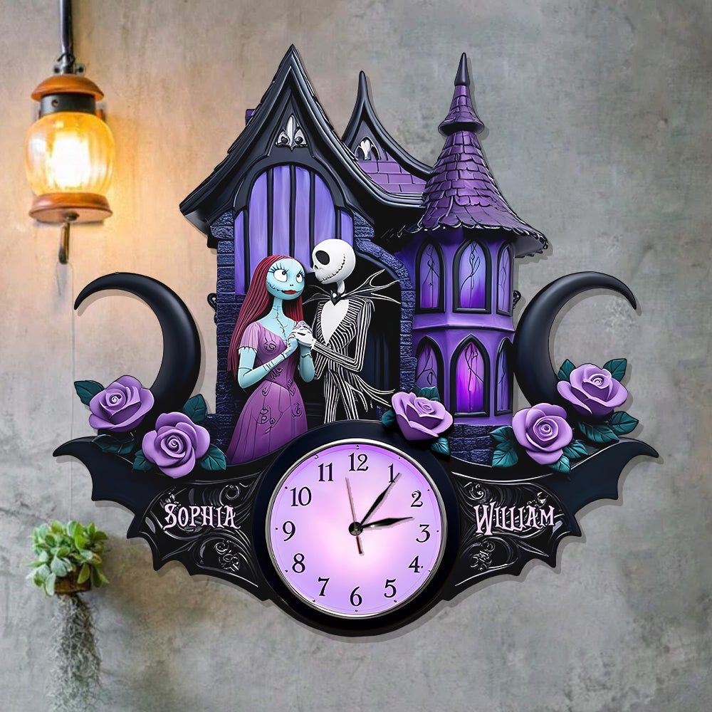 You And Me We Got This - Personalized Nightmare LED Light Wall Clock