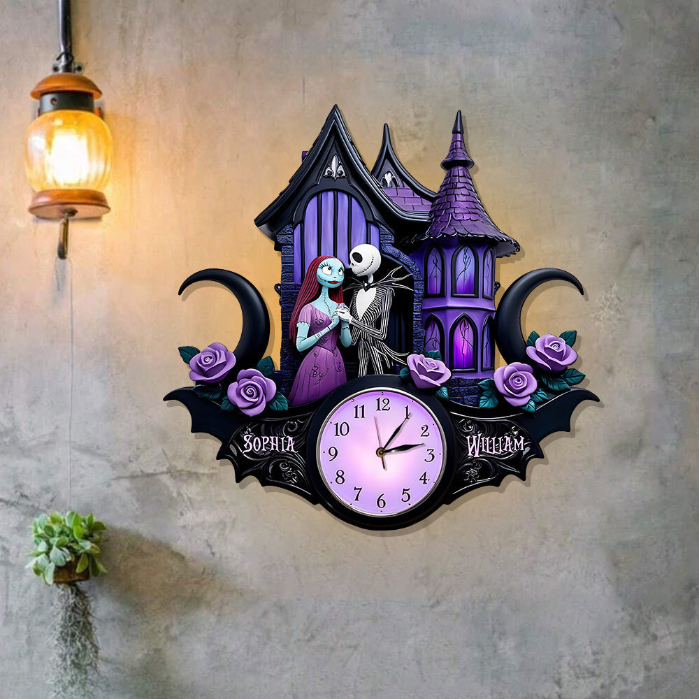 You And Me We Got This - Personalized Nightmare LED Light Wall Clock