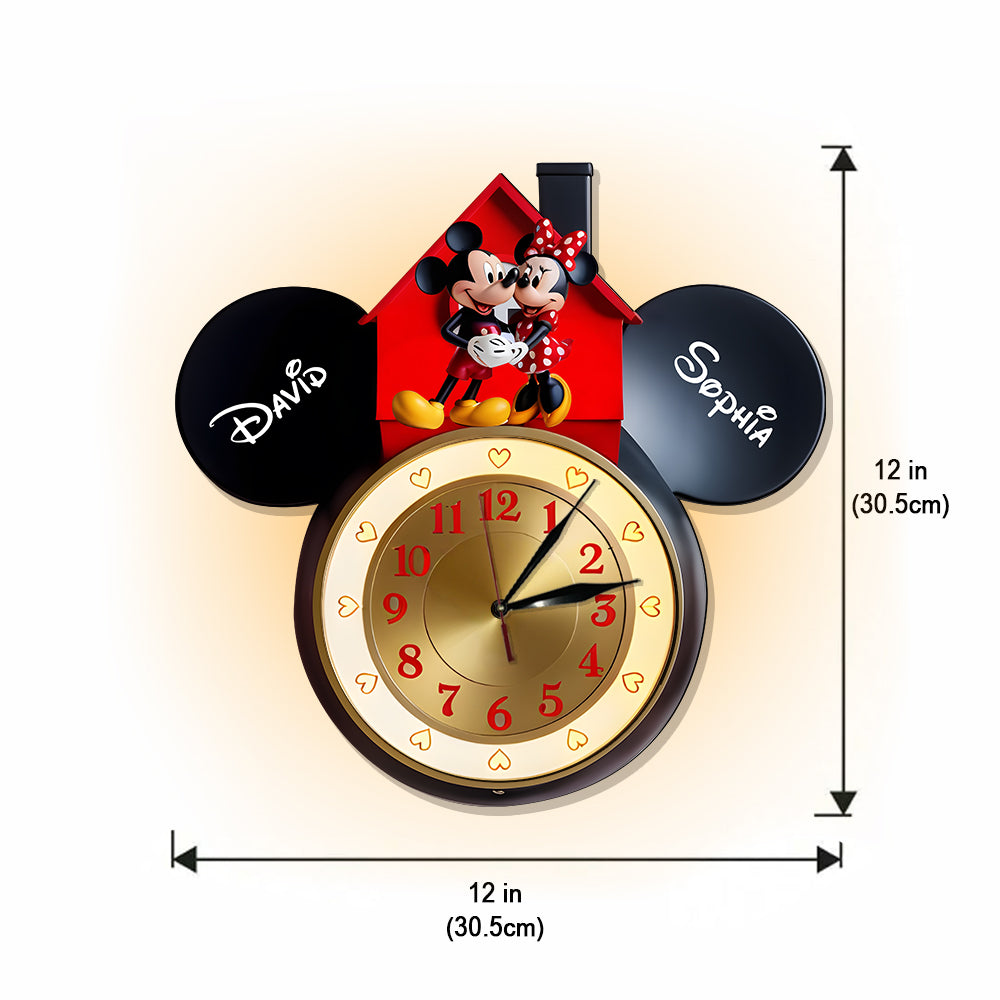 You And Me We Got This - Personalized Mouse LED Light Wall Clock