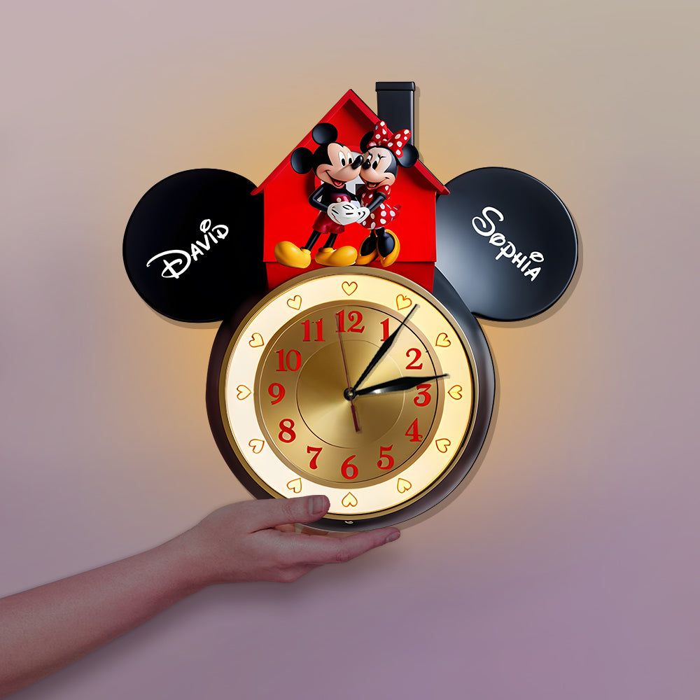 You And Me We Got This - Personalized Mouse LED Light Wall Clock