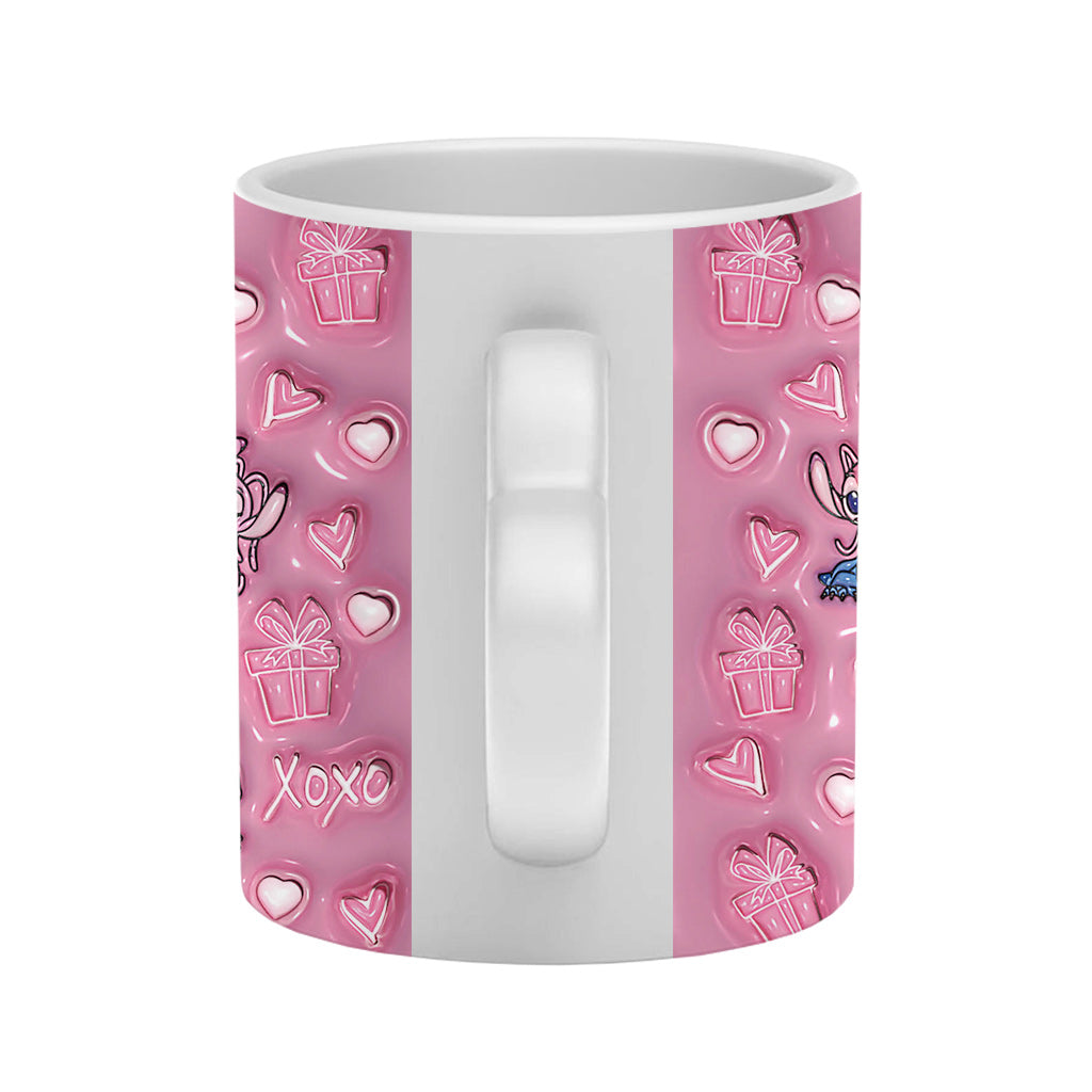 I'm Yours No Returns No Refunds - Personalized Ohana Heart Handle Mug
