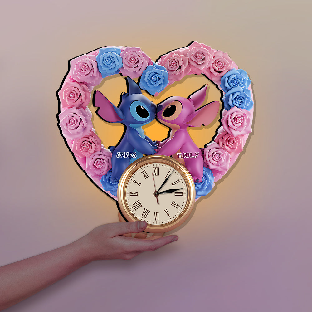 You & Me We Got This - Personalized Ohana LED Light Wall Clock