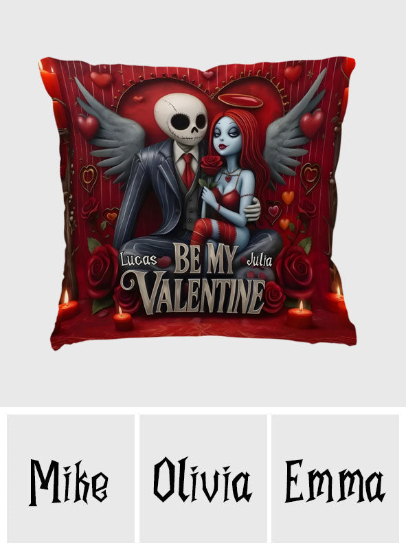 Be My Valentine - Personalized Nightmare Throw Pillow