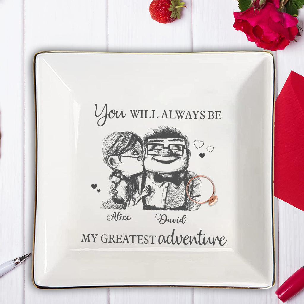 Carl and Elli - Personalized Mouse Jewelry Dish