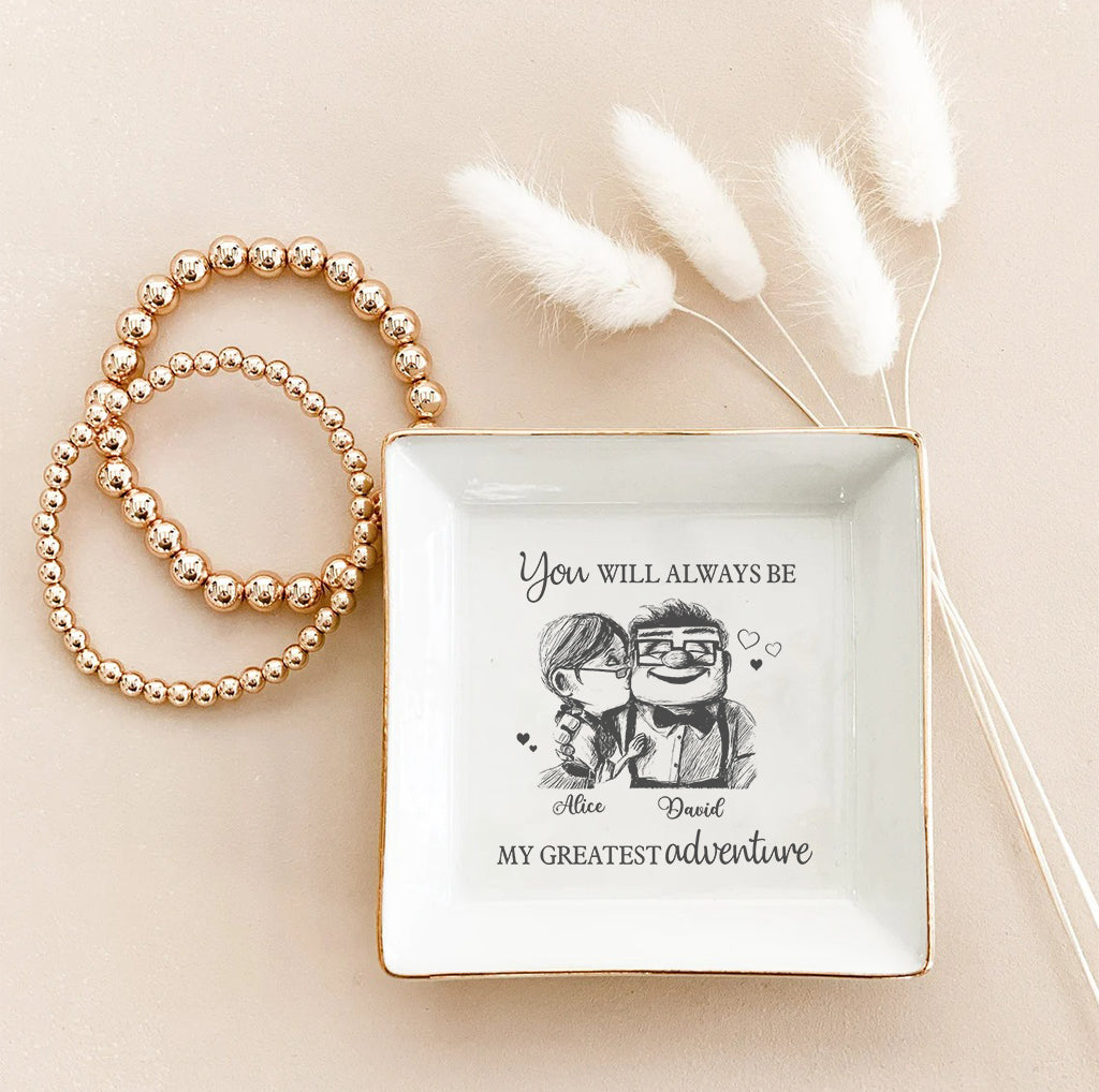 Carl and Elli - Personalized Mouse Jewelry Dish