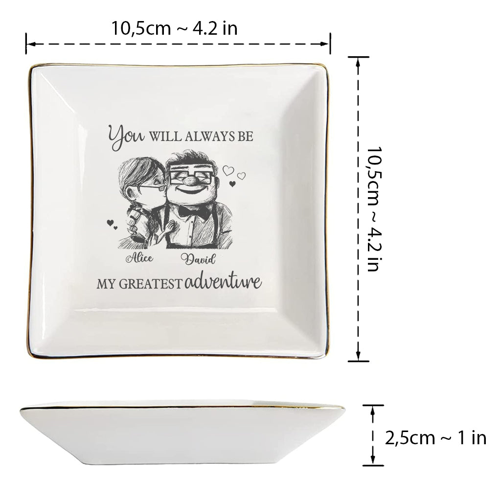 Carl and Elli - Personalized Mouse Jewelry Dish