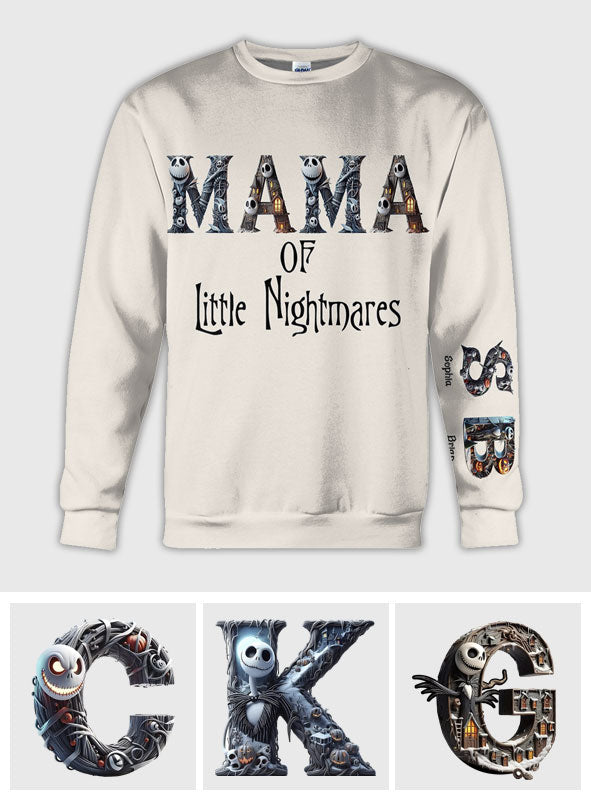 Mama Of Little Nightmares - Personalized Nightmare All Over Shirt
