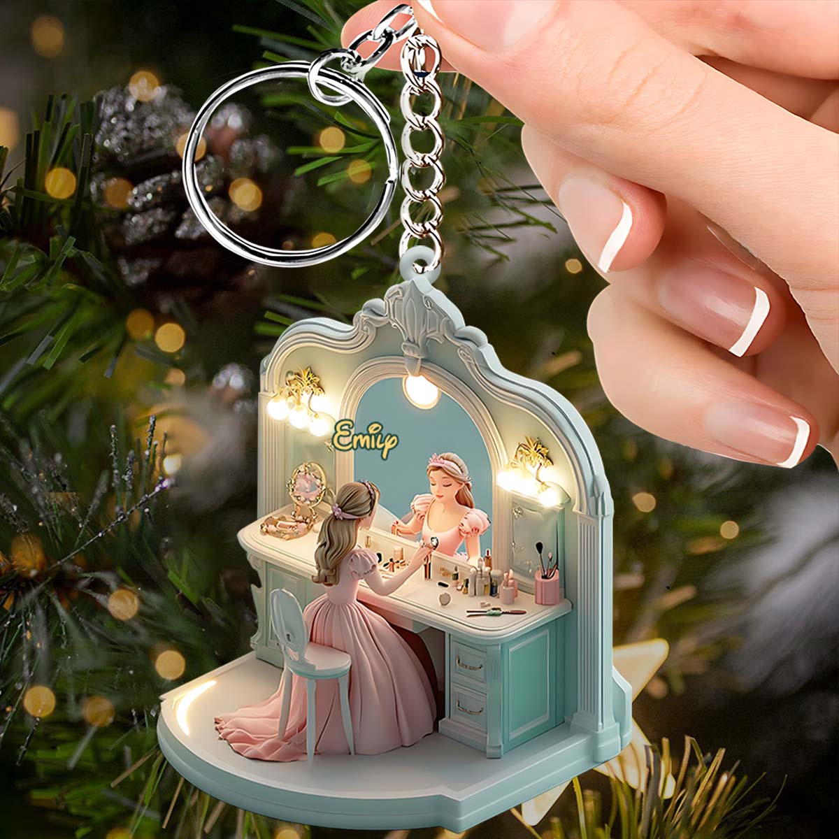 I'm A Princess - Personalized Mouse Keychain