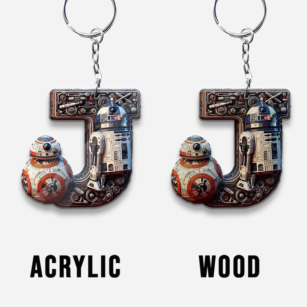 The Force Letter - Personalized The Force Keychain
