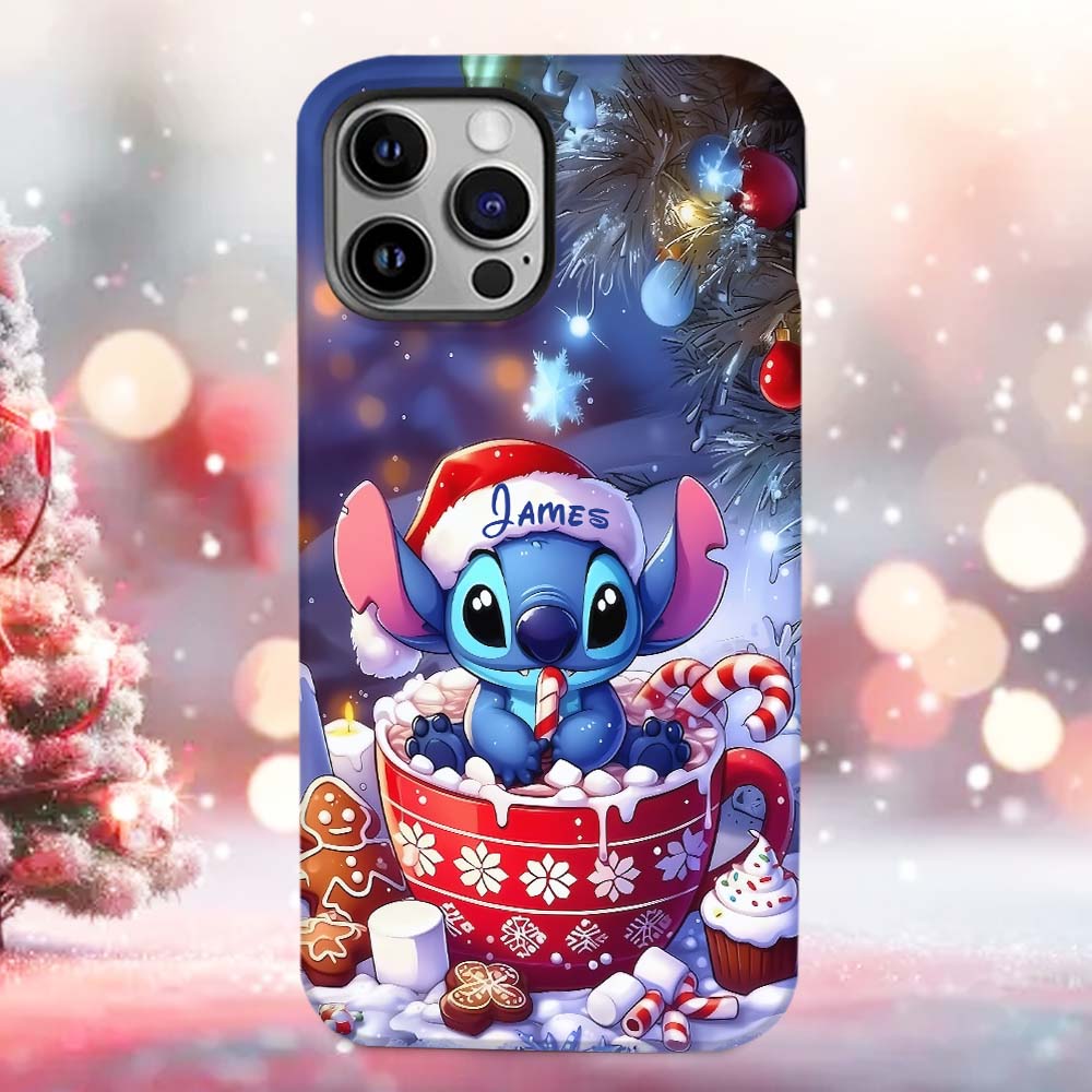 Blue Christmas - Personalized Ohana Full Print Phone Case