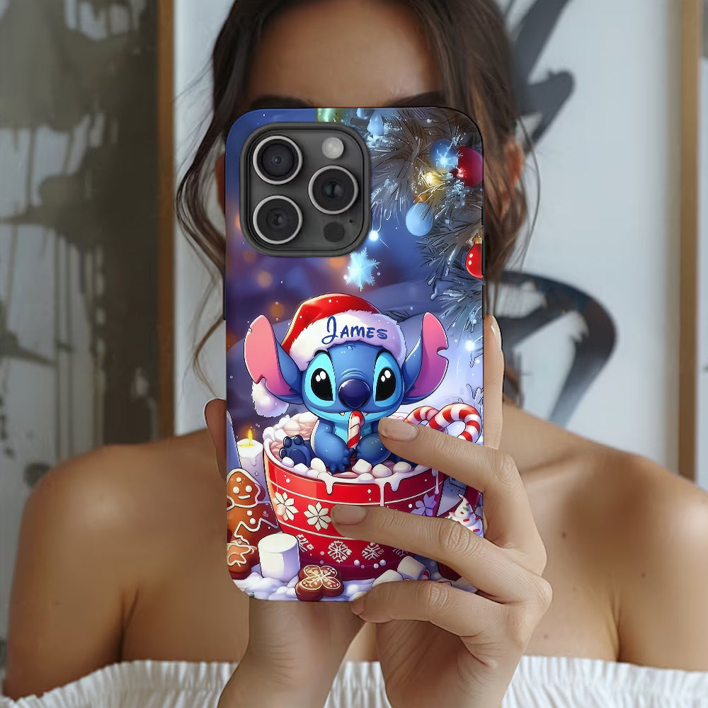 Blue Christmas - Personalized Ohana Full Print Phone Case