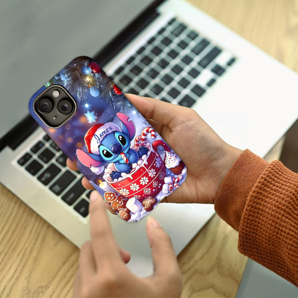 Blue Christmas - Personalized Ohana Full Print Phone Case