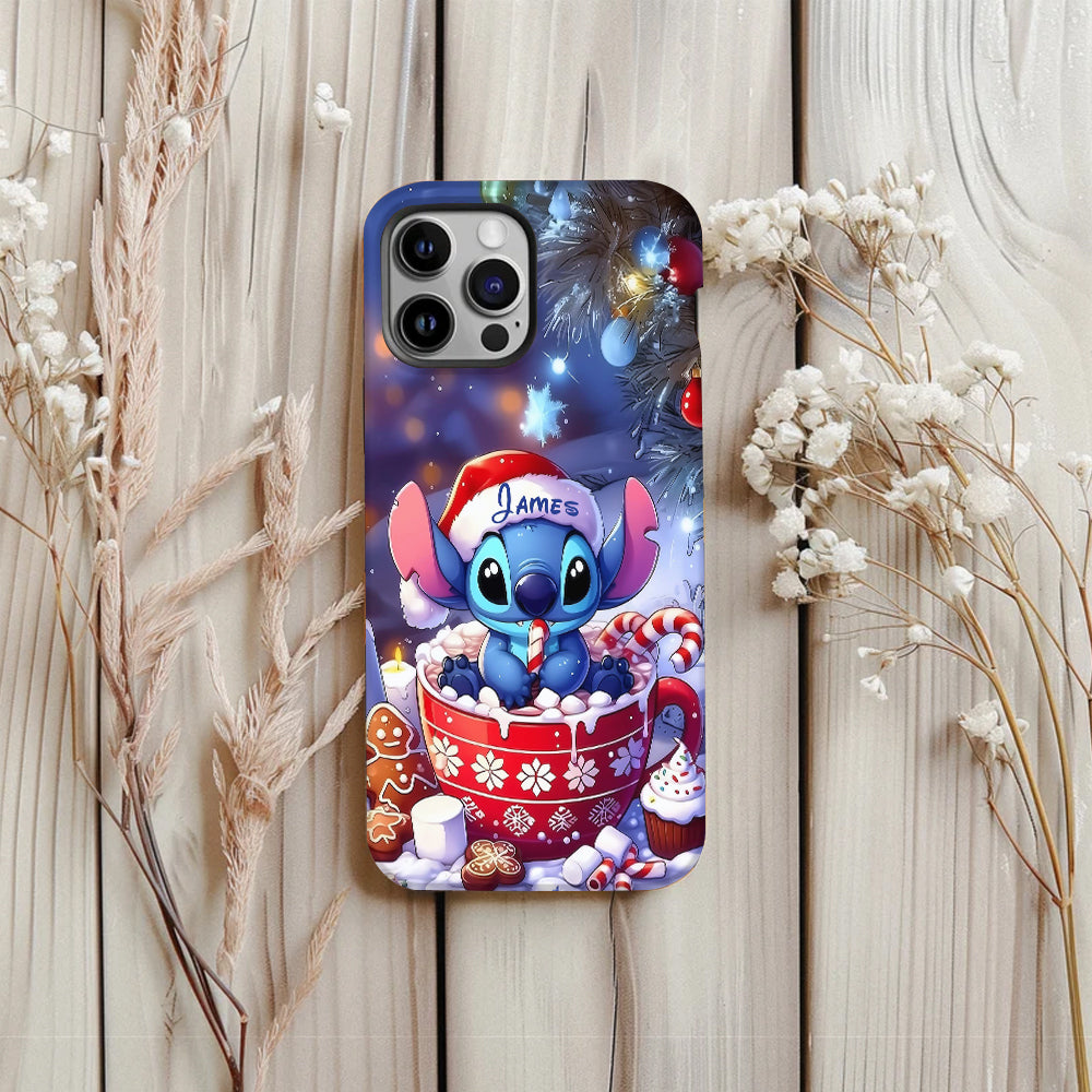 Blue Christmas - Personalized Ohana Full Print Phone Case