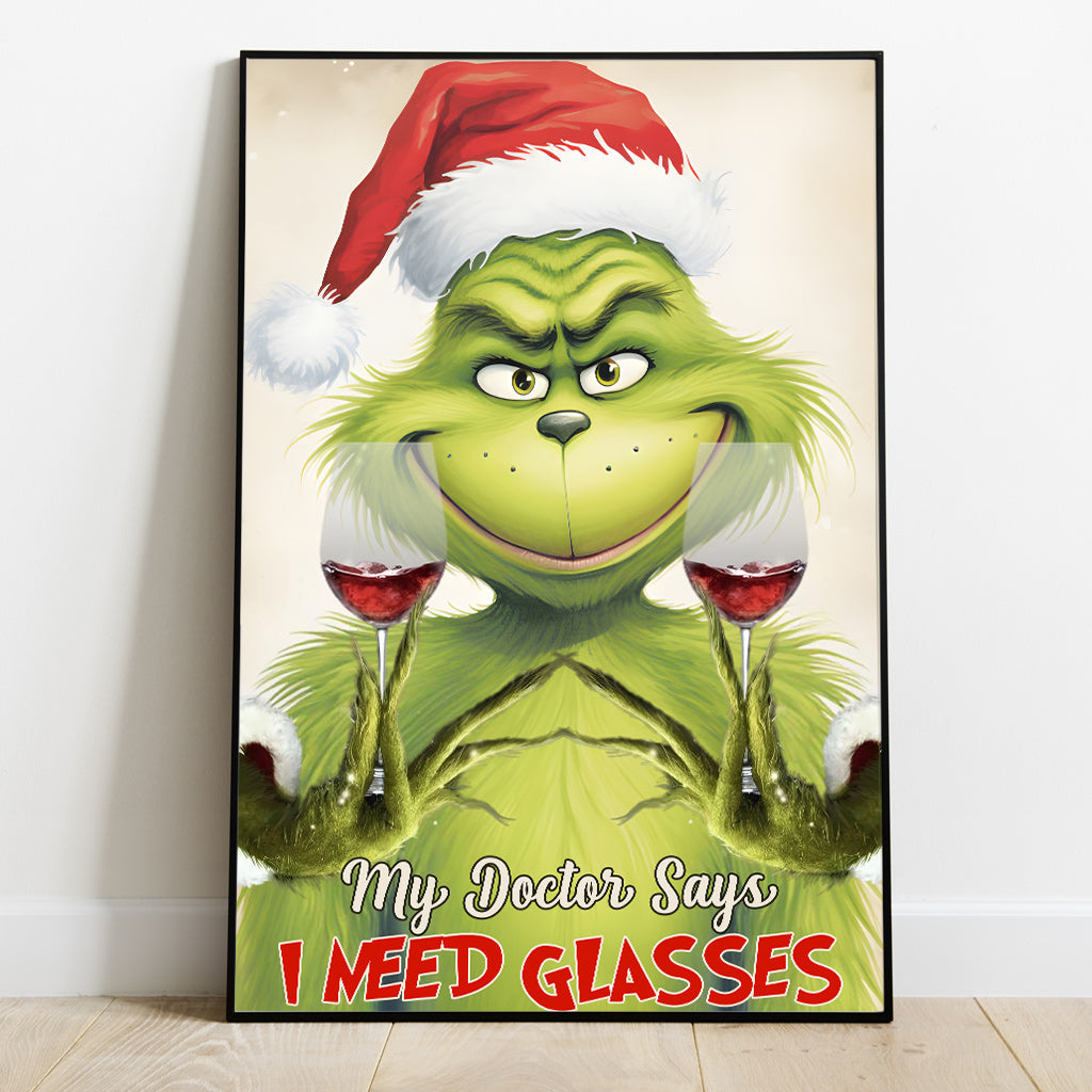 My Doctor Says - Wine Canvas And Poster